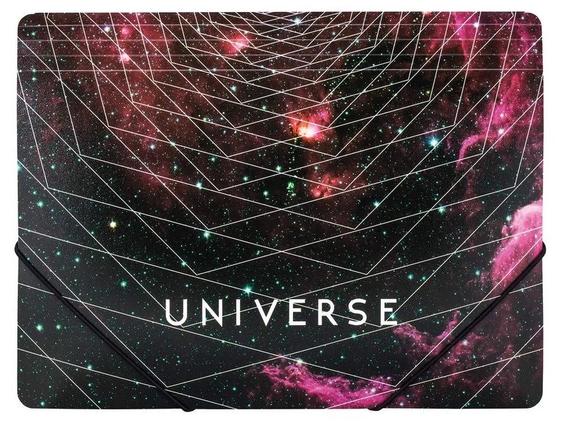 Папка на гумках Optima Universe асорті A4 600 мкм. (O31664)