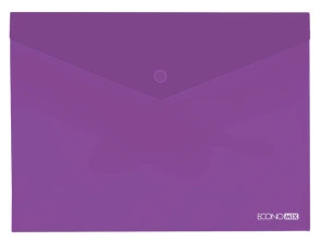Папка-конверт Economix A4 фіолетовий прозорий 180 мкм. (E31301-12)