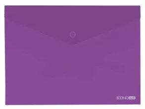 Папка-конверт Economix A4 фіолетовий прозорий 180 мкм. (E31301-12)