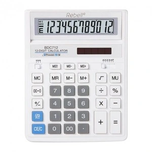 Калькулятор бухгалтерський, Rabell BDC-712 WH BX білий