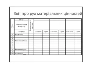 Журнал Звіт про рух матеріалів (4-1-41-638). Фото 2