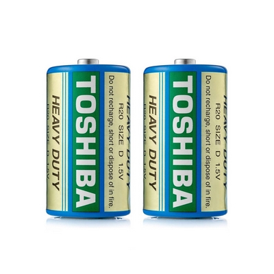 Батарейки Toshiba R20/D сольові 1.5 V 1 шт/уп. (R20KG-SL)