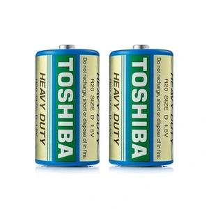 Батарейки Toshiba R20/D сольові 1.5 V 1 шт/уп. (R20KG-SL)