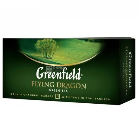 Чай в пакетиках Greenfield Flying Dragon зелений 2 г  28 шт (801100)
