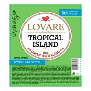 Чай в пакетиках LOVARE Тропічний острів 2г х 50 шт (000229)