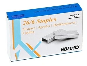 Скоби гальванізовані KW-Trio 26/6 метал 1000шт (00266)