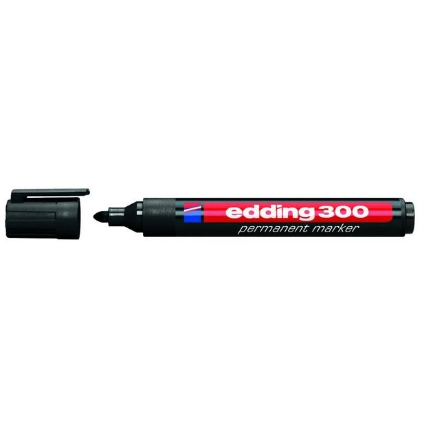 Маркер перманентний Edding Е-300 чорний 1.5-3 мм круглий (Е-300  001)
