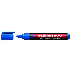 Маркер перманентний Edding Е-300 блакитний 1-5 мм круглий (Е-300  003)