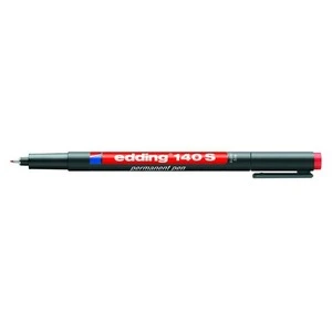 Маркер перманентний Edding Е-140 S червоний 0.3 мм круглий (Е-140  002  0.3 мм)