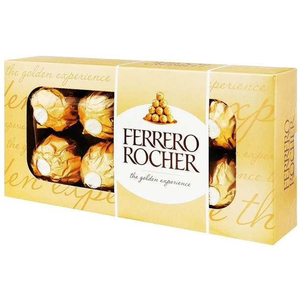 Цукерки вафельні Ferrero Rocher хрусткі 100 г (192801)