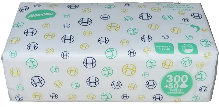 Серветки косметичні в коробці Universal Horoso 3 шарові 350шт/уп (37719)