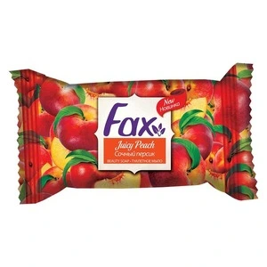 Мило тверде туалетне FAX Персик 75 г (2328)