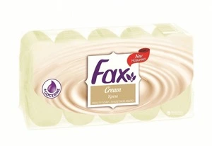 Мило тверде туалетне FAX Крем (упаковка) 5шт х 70г (2329)