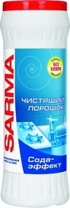 Порошок для чищення SARMA сода-ефект 400 г (8073)