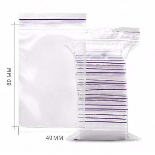 Пакет із замкомZIP 40х60 мм 100шт (10200513)