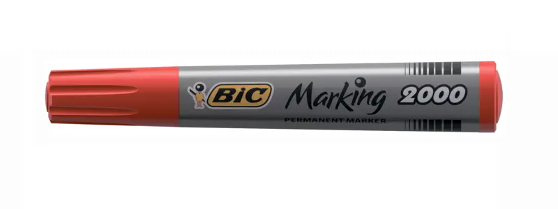 Маркер перманентний BIC 2000 червоний 1.7 мм. круглий (8209133)