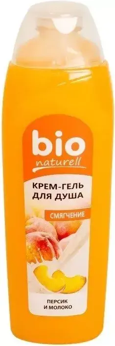 Bio Naturell гель для душу 500мл крем персик і молоко (1685)