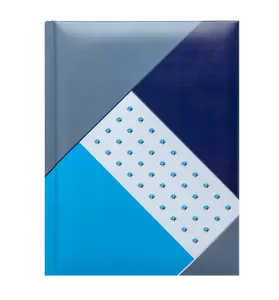 Зошит офісний Buromax FUSION А5 80арк. клітинка тверда палітурка фіолетовий синій (BM.24582102-02)