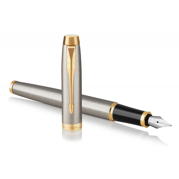 Ручка перова Parker IM Brushed Metal чорнило синє  метал (22 211)
