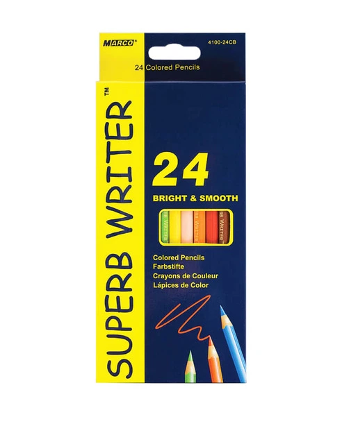 Олівці кольорові MARCO Super Writer 24 кольори (4100-24)