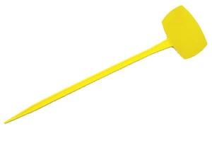 Табличка для рослин на ніжці АММФ №5 жовта 9,5см х 6см ніжка 35см (120500400228)