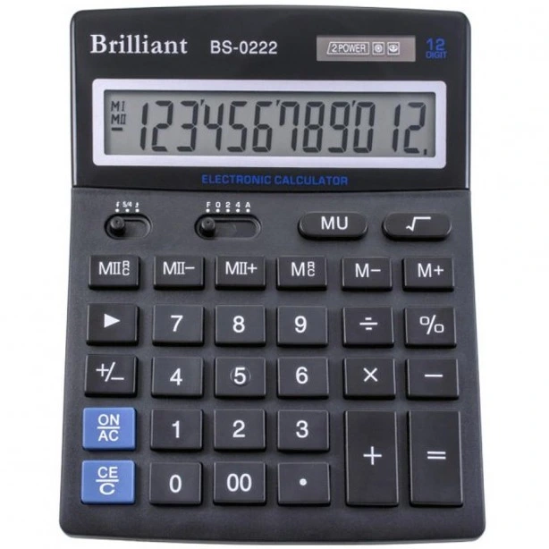 Калькулятор Brilliant BS-0222 12р., 2-пит (BS-0222 )