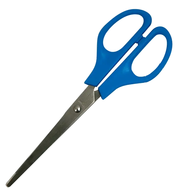 Ножиці універсальні Buromax JOBMAX синій 18 см пластик (BM.4536)