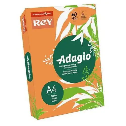 Папір кольоровий REY Adagio Orange 21 А4 80г/м2 інтинсивно помаранчевий 500 арк. (16.7353)