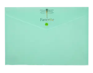Папка-конверт Buromax Pastel А4 м'ятний непрозорий 180 мкм. (BM.3953-38)
