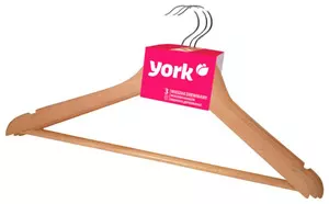 Вішалка для одягу York дерев'яна 1 шт (067500)