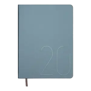 Щоденник датований A5 2022 STEEL блакитний  штучна шкіра (BM.2127-30)