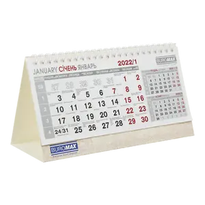 Календар Buromax настільний на пружині 210х100мм на 2026р (BM.2100)