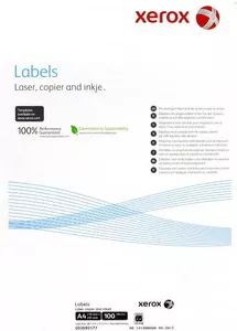 Етикетки з клейким шаром Xerox 65шт. 38.1х21.2 А4 100 арк. (16.3561)