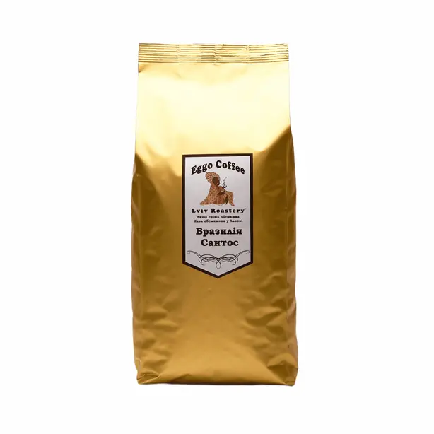 Кава в зернах Eggo Coffee Бразилія Сантос арабіка 1 кг (1245)