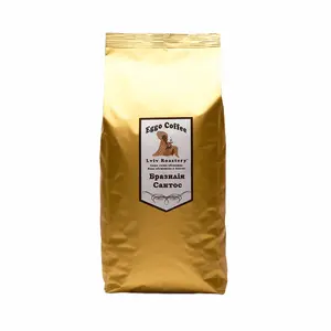 Кава в зернах Eggo Coffee Бразилія Сантос арабіка 1 кг (1245)