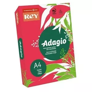 Папір кольоровий REY Adagio Red 22 А4 160г/м2 червоний інтенсив 250 арк. (16.7417)
