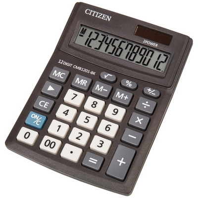 Калькулятор настільний 12-розрядний Citizen CMB-1201 BK 102x137x31