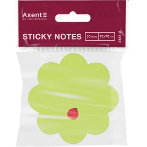 Стікер клейкий фігурний  Axent 70х70мм 50арк. Flower (2444-05-A)