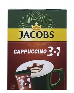 Кавовий напій 3в1 у стіків Jacobs Cappuccino 12,5 г х 24 шт (20715)