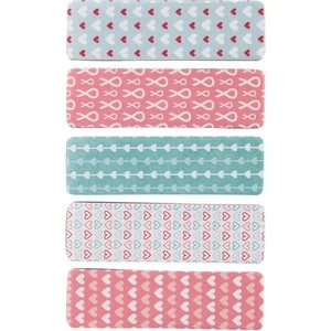 Закладка паперова малюнок Hearts 5 кольорів 12х50 мм 100 шт прям (2490-02)