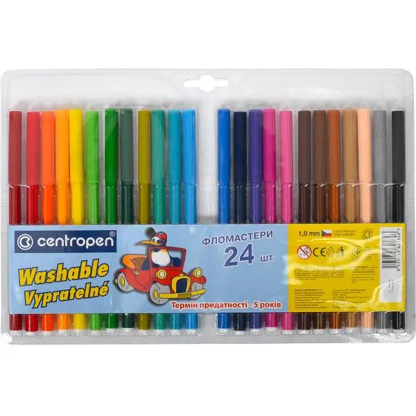Фломастери 24 кольорів Centropen (7790/24)
