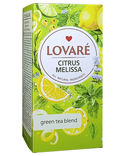 Чай в пакетиках LOVARE Citrus Melisa 1.5г х 24 шт (876845)