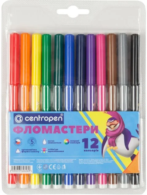 Фломастери 12 кольорів Centropen (7790/12) 