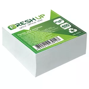 Папір для нотаток Fresh Up 85х85мм 400арк.білий не клеєний (FR-1211)