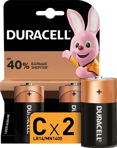 Батарейки R14 Duracell 2шт/уп (019089)