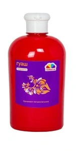 Фарба гуашева 500 мл червона Творчість (404214)