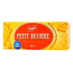 Печиво Ярич Petit Beurre з ароматом топленого масла 155 г (193434)