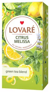 Чай зелений LOVARE Citrus Melissa 24 пак. х 1.5г (002301)