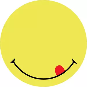 Стікер клейкий фігурний  Axent 70х70мм 50арк. Smile  (2444-02-A)