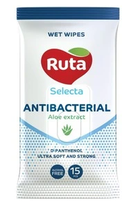 Серветки вологі косметичні Ruta Selecta 15 шт/уп (892403)
